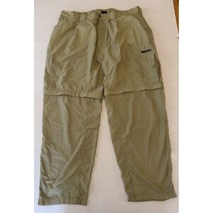 ExOfficio Hiking Outdoor Cargo Pants Mens Size XL Nylon Khaki Zip Off Shorts
